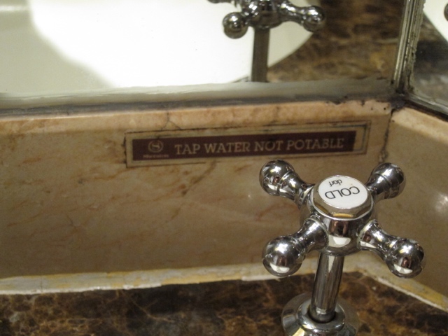 dont drink the water