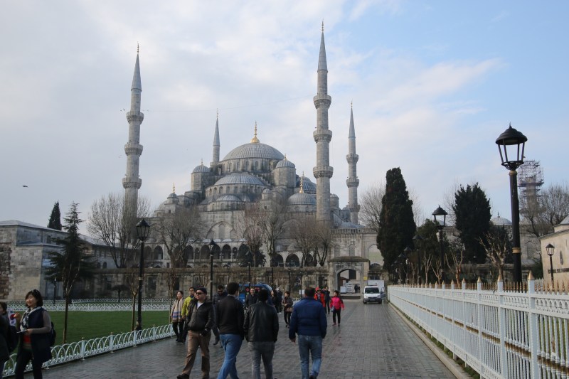Blue mosque approach