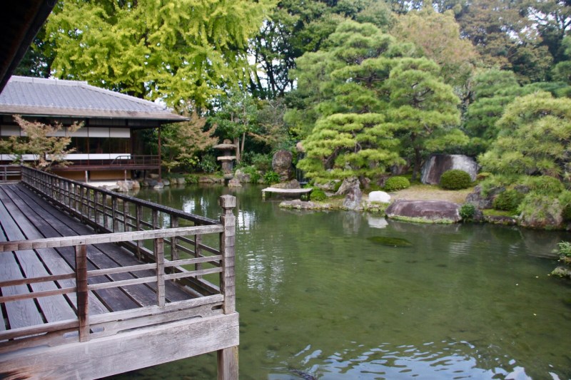 Tea houses in garden