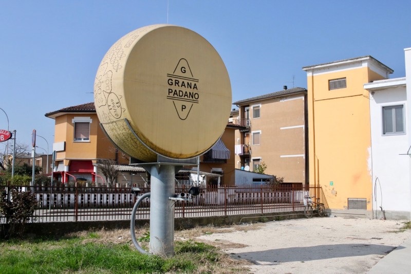Giant cheese sign